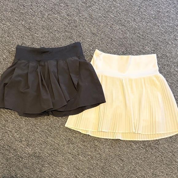 JoyLab Black and Cream Mini Skirt Duo - Picture 1 of 5